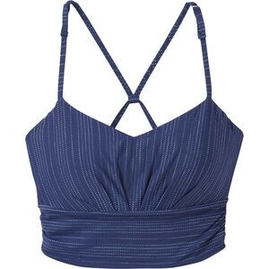 PrAna Women’s Pinstripe Lici Bralette in Navy Blue; Size Small